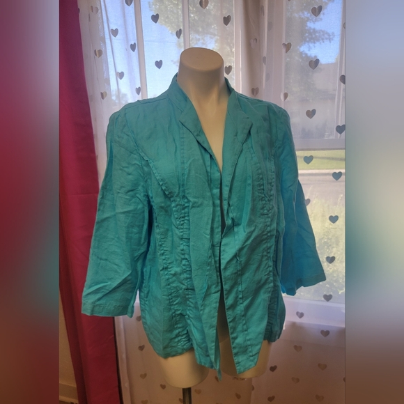 Chico's Tops - #43 Chico's Blue Button-Down Shirt Size 3 (16)